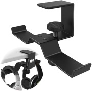 Uchwyt na słuchawki pod biurko podwójny metalowy stojak 936