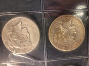 DWIE monety  DOLAR POKOJU - srebrne oryginalne 1923    -2