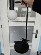 Lampka stołowa czarna z okrągłym kloszem