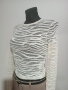 Kremowa ażurowa bluzka firmy Bershka nowa rozmiar 36/S