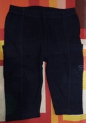 Czarne spodenki dla dziecka na gumkę z kieszeniami ciepłe