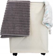 Kosz na pranie na kółkach, składany, torba do przechowywania ubrań