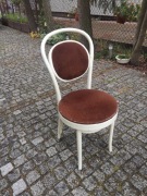 Krzesło gięte A-10 Fameg Radomsko białe z tapicerką 