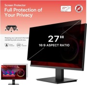 Wymienny filtr prywatyzujący monitora 27" proporcje 16:9 blokuje UV