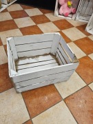 Skrzynka po jabłkach "jedynka" bielona