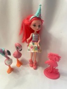 ENCHANTIMALS lalka + flamingi