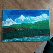 Obraz malowany akrylami