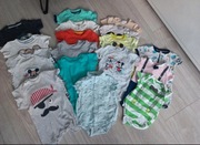 Body krótki rękaw rampersy chłopięce niemowlęce 68 74 80 mix 