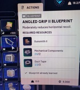 Uchwyt skośny II angled grip plan blueprint ARC RAIDERS