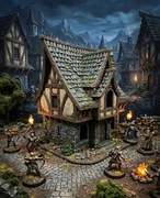 Diorama / Budynek Fantasy do gier RPG – D&D, Warhammer, bitewniaki