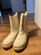 Sukienka eco skóra l,xl+ buty ecru 40 