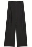 Czarne spodnie wide leg M