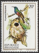 RWANDA - PTAK GNIAZDO - 1982 - CZYSTY **