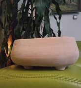 CEPELIA-Doniczka recznie formowana lata80 oryg.etyk.Sp.Pracy Prz.Lud..i Art