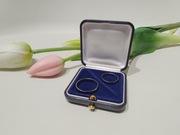 Obrączki ślubne czarne złoto faz 585 soczewka