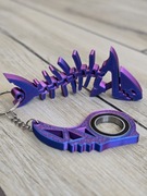 Keyspinner + Rekin 2w1 TikTok 3D - KeyRambit KeyFlipper 3D Fidget Keychain