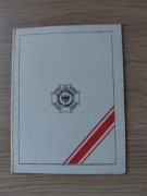 Legitymacja medal pożarnictwa 1989