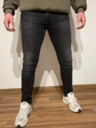 Czarne jeansy slim fit - Zara rozmiar 32