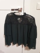 Abercrombie  & Fitch strojna czarna  bluzka S/M