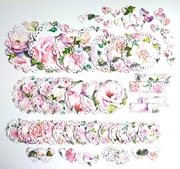 SERWETKI KORONKI SCRAPBOOKING ZESTAW 7 RÓŻE I EUSTOMA.