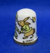 Naparstek Kolekcjonerski Porcelanowy Caverswall - Wielkanoc/Easter 1980