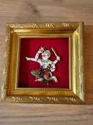 UROCZA MINIATURA-OBRAZEK-Z ORIENTALNYM MOTYWEM INDYJSKIEGO BÓSTWA 