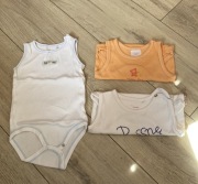 Body 3 szt. bez rękawów rozm.74