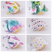 Chustka z usztywnianym daszkiem chustka bawełniana 