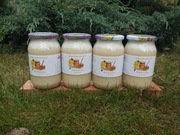 Miód Rzepakowy Zestaw 4 x 1.2 kg Delikatny Naturalny 2025 r