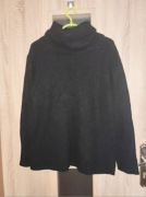 145 Czarny luźny dłuższy golf rozmiar M