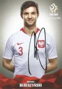 Bartosz BERESZYŃSKI autograf! Oficjalna karta PZPN POLSKA 