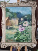 Olej na płótnie Na wsi