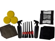 Zestaw do detailingu auta - pędzelki, mikrofibry, akcesoria Nowy