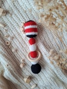 Szydełkowa zabawka sensoryczna - rękodzieło - personalizacja 