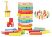 KLOCKI BRIMAREX - WIEŻA 48 ELEMENTÓW DREWNIANYCH