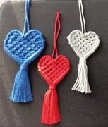 Makrama ręcznie robiona, rękodzieło, ozdoba w stylu boho