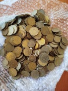 Polskie monety obiegowe 1,2,5 gr mosiądz 1990-2014 r