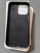 Etui czarne skórzane do iPhona 15 pro max