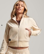 SuperDry świetna bluza welur aksamit  do kpl * XXL