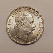 Austro-Węgry 1 floren 1877 r. - srebro 