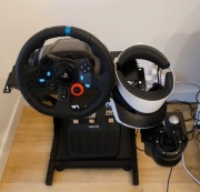 Logitech G29 + Shifter (mody) + stojak składany + pedały PS4/PS5