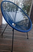 Fotel Acapulco niebieski ogrodowy/tarasowy, super stan!