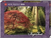 Puzzle Heye 1000 Magic Forests Las o zachodzie słońca