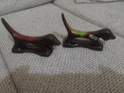 Pieski jamniki ceramiczne