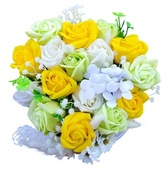 Box z kwiatów mydlanych, prezent, urodziny, rocznica, topper gratis 