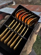 POZŁACANE ŁYŻECZKI - ZESTAW 6 SZTUK - NOWE