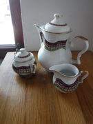 Unikatowy złocony zestaw porcelanowy Karolina ZOBACZ 