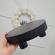 Czarna taca na nóżkach podstawek na donicę stolik 20 cm mdf loft