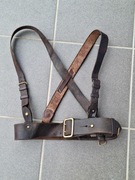 Brytyjski pas oficerski Sam Browne z koalicyjkami sygnowany rok 1917