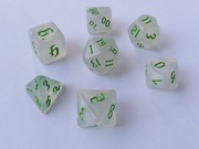 Zestaw 7 kości RPG Kryształ Lasu